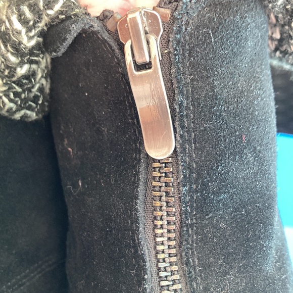 Chinese Laundry Marvel Knit Cuff Black Bootie 9.5/40.5 Ankle Boots Shoes EUC - Picture 12 of 13